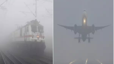 Photo of कोहरे का कहर:दिल्ली एयरपोर्ट पर 80 उड़ानों में देरी,कई ट्रेनें अपने निर्धारित समय से हुईं लेट